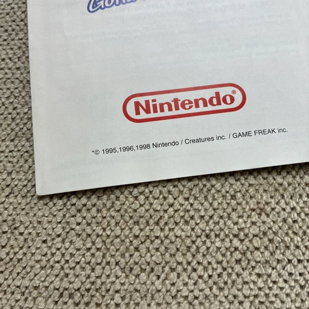 Pokémon Yellow Nintendo Power Player's Guide Offer Insert DMG-APSE-USA